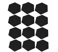 Acouto 12Pcs Sound Absorption Panel Hex Acoustic Isolation Soundproofing Foam Set Kit for HomeFruit Noise and Articulati Sound Absorption PanelSound Panel PackSoundproofing (Black)
