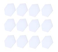 Acouto 12Pcs Sound Absorption Panel Hex Acoustic Isolation Soundproofing Foam Set Kit for HomeFruit Noise and Articulati Sound Absorption PanelSound Panel PackSoundproofing (White)