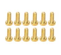 Acouto 12Pcs Tremolo Bridge Tuning Screw Iron M5 Electric Guitar Accessory for Replacement Silver Guitar You the Tremo Tremolo Bridge Tuning ScrewGuitar Tuner ScrewElectric (Gold)