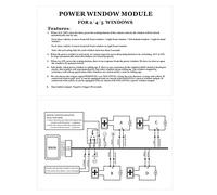 Acouto 12V Universal Auto Power Window Control Window Open Closer Module for 4 Door Cars Automatically Locking Be Remote When Closing 4 Doors Close The Power Will
