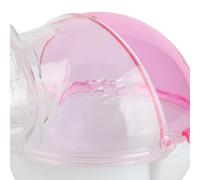 Acouto 13cm Lovely Hamster Running Exercise Wheel Plastic Small Pet Toy Running Play Toy a of Kind Open Pet Top the Bat Hamster BathroomPet ToiletSmall Accessories (Pink)