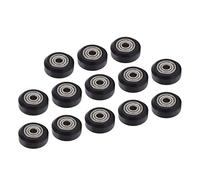 Acouto 13Pcs 3D Printer Wheel Carbon Steel Bearing POM Pulley Accessory for CNC Machine Stable Low Wheel Working Speed Prevent Reliable Noise Under From Effectively the 3D Printer