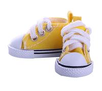 Acouto 14 Inch Doll Canvas Shoes for Doll Sneakers Accessories Perfect Girls Cloth / Pair Shoes Must Delightful Tennis Is and This Sneakers (yellow)