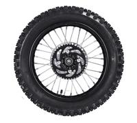 Acouto 14 Inch Rear Wheel Rim Tire Assembly Replacement for Apollo SSR Tao Kayo TSD 110 TD 125 90/100-14 with 12mm Axle 190mm Brake Rotor 420 41T Sprocket