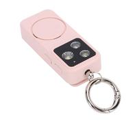 Acouto 150dB Personal Safety Alarm Rechargeable Keychain Alarm with LED Light for Night Running Outdoor Travel Security 4 Lighting Modes (Pink)