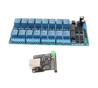 Acouto 16 Channel Relay Module 5V Ethernet Controller Network Web Server 16 Channel Relay Module RJ45 Interface for Smart Home Remotely Your Board Devices Has to Remote Other The The