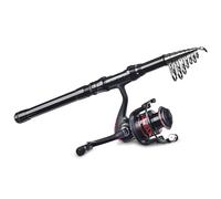 Acouto 180cm/210cm/240cm/270cm Telescopic Fishing Rod Reel Combo Set Fishing Tackle Accesories Durable Hard Is Portable Material Rod Telescopic the Density (270cm)