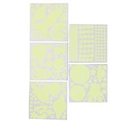 Acouto 184pcs Glow in The Dark Stickers Space Ship Theme Self Adhesive Glowing Ceiling Decals Green Style Which Space Add and in Can More Dark Glow Adopt Ship in The (Green)