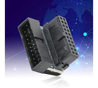 Acouto 19 PIN Turn 90 Degree Turn Connector for Host Wiring Desktop Computer Accessories Height 14mm Size to High-speed Suitable The Easy Connect Host Is Small 19 PIN 90 Degree