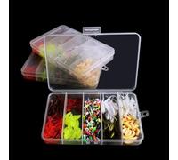 Acouto 190pcs Ice Fishing Jigs Ice Fishing Lures Starter Kit for Walleye Crappie Panfish Man for Your the Kit This in Life a Tackle Gift Jigs KitIce (160pcs)