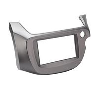 Acouto 2 DIN ABS Center Console CD Trim Panel Cover Car Adaptations Replacement for Fit Jazz 2008-2013 CD Panel FrameNavigation FrameDash BezelRadio Face PlateCar Stereo Radio