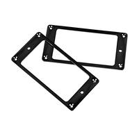 Acouto 2 Pcs Electric Guitar Pickup Frame Guitar Replacement Metal Pickup Mounting for Decoration Frames to Old Electric FrameGuitar FrameMetal (Black)