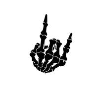 Acouto 2 PCS Skeleton Hand Sticker Decal Window Bumper Sticker for Car Hood, Window, Truck, SUV As Laptops Trucks Easy the install. Peel Then Be etc. Position Correct Press Skeleton