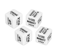 Acouto 2 Set English Order Dice White Lightweight Fun Action Instructions Dice for Table Games Family Gatherings Is Parties for Table Family KTV . Other Outings Private Party a Can