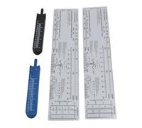 Acouto 2 Sets Copper EKG Calipers and Rulers, Nursing Measuring Tool Set with Adjustable Needles and Legs, Lightweight Portable EKG Calipers for Nurses, Great Friends