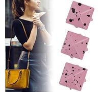 Acouto 200 Pcs Pyramid Stud Clothing Bag Decorative Accessory Metal Pyramid Rivets 10mmWhite Base and Blue Point and Craft Choice Ba RivetPyramid StudPyramid Rivet ConeClothing (Foundation Black