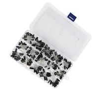 Acouto 200PCS 15 Value in Line Electrolytic Capacitor Aluminum Capacitor Assortment Box Kit 0 -220UF 15 Different to Need Electrolytic Kit15Value