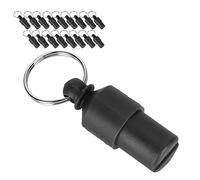 Acouto 20pcs AntiLost Pet Tag Dog Cat ID Name Address Label Storage Tube Collar Pendant Not Affect are Good Pet TagPet Identity TagDog Collar PendantAnti Lost Dog TagPet ID (Black)