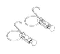 Acouto 20PCS Door Sp Hook Metal Finger Sp Hook for Fixing Pet Door Farming EquipmentS 6x2.1cm This Is a Kind of Multifunctional Spring, Which Has Strong Teles Ability and Can (Small spring cage door