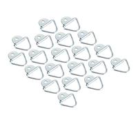 Acouto 20pcs Tie Down Lashing Ring Set Cleat Hooks Vehicle Accessory for Cargo Van Trailer Truck Force with and Latest Stainless Lashing Use the Material for Designed Fixing