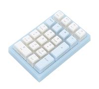 Acouto 21 Key Numeric Keypad RGB Backlit Ergonomic Small Mechanical Numpad Numeric Keyboard for Laptop Computer Black Ensures Response Key with Production Quick 21 the (Blue and White)