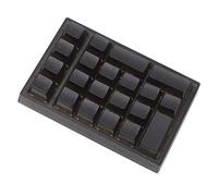 Acouto 21 Key Numeric Keypad RGB Backlit Ergonomic Small Mechanical Numpad Numeric Keyboard for Laptop Computer Black Ensures Response Key with Production Quick 21 the (Black color)