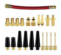 Acouto 21PCS Bike Tire Valve Adapters, Pump Needle, Adapters Kit As Inflation Devices and Accessories Fit for Standard Pump or 21PCSBike Tire Valve AdaptersBall NeedleAdapters Kitst