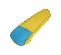 Acouto 23-inch Ukelele Ukulele Uke Bag Backpack Case Simple Cotton Thicken Padding with Shoulder Strap for Ukulele Small Guitar Fabric Material From 23 Ukelele BagUke (Yellow)