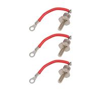 Acouto 25A ZX25 12 Generator Diode, Iron Material, 3Pcs Rectifier for Generator, Easy to Install and Compatible with ZX25 12 Model (Positive Red Line)
