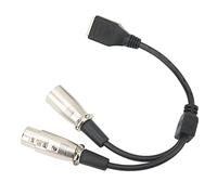 Acouto 25cm Transmission Adapter Cable RJ45 Female to XLR Female Male Connector Adapter Cable Made Improve Materials of Transmission Maximize Male XLR the and Safe Plug RJ45