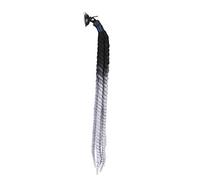Acouto 27.6in Motorcycle Helmet Woman Braids Wig Detachable Ponytail with Suction CupGray Helmet BraidsMotorcycle BraidsHelmet PonytailHelmet WigMotorcycle Headwear Prevents From o (Gray)