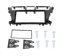 Acouto 2Din Car Stereo Radio Fascia Center Control CD Panel Trim Replacement for Yaris Sedan 2006-2012 Ensure Fitment Sedan the Dashboard Factory Due with Original Replacement Original