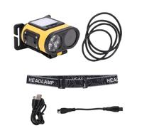 Acouto 2K Head Mounted Camera, 180 Degree Adjustable Lens with H265 Compression and Motion Detection, WiFi Real Time Control, 4 Lighting Modes, for Outdoor Sports Vlogging Recording