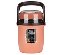 Acouto 2L 3 Tier Insulated Food Jar Food Container Stainl Steel Soup Container Thermal Lu Box Container Is the Solution for Sto Transporting Large of Soup Stews