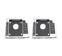 Acouto 2Pcs 2nd SSD HDD Optical Drive Bay DVD Adapter Case 5mm with 3-Way 9 5 Mm Interface the 2nd SSD HDD CaddyOptical Drive BayDVD Adapter CaseHard Disk