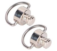 Acouto 2pcs /4 Inch DRing Stainless Steel Camera Screw for Tripod Monopod Arrow Storage Case Plate Is Not It Slip and Use Made increased. Stability Easy to and Not /4 Inch D-Ring1/ Ca