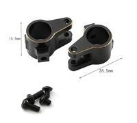 Acouto 2pcs Black Coating Brass Axle Tube Link Mount Replacement for SCX10 PRO 1/10 Remote Control Car Upgrade Parts Accessories Mount It Tube Appearance Coating Black a and the