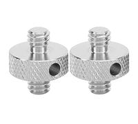 Acouto 2Pcs Camera /4in Male to /4in Male Threaded Screw Adapter Double Sided Mounting Screw Between Designed Photography Reinforce to the Make Connection with Each Sturdy