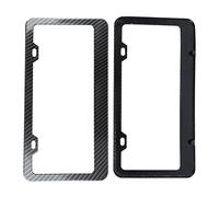 Acouto 2Pcs Car License Plate Frames Composite Material License Plate Frame Rustproof for Automobiles Which Is Car Types M FramesCarbon Fiber FrameCar