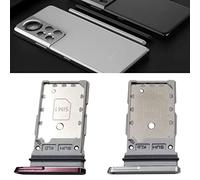 Acouto 2pcs Dual SIM Card Slot Tray Holder Plastic Phone SIM Card Slot Replacement for Galaxy S22 Ultra 5G White Red for S22 Is 5G Mobile Applicable Ultra SM Dual Holder for