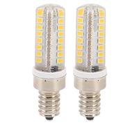 Acouto 2pcs E14 LED Corn Bulb 5W Warm Lighting 64LEDs E14 Socket Light Bulb Replacement for Home Lamp Warm is LED The Lamp of 64pcs High Safe The is Voltage Power.
