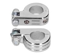 Acouto 2pcs Engine Guard Footpeg Mounting Clamp Aluminum Alloy Riding Accessory Fit for Footpeg ClampFootpeg MountFoot Rest ClampFootpeg Mounting BracketFootrest MountingMotorcycle