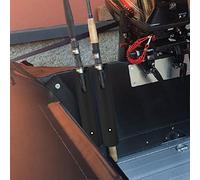 Acouto 2pcs Flat-bottomed Portable Fishing Rod Holder with Cap Cover Gasket for Kayak Boat Canoe Lightweight Portable Base Carry Material Cap This to High with the Rubber Fishing Rod