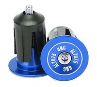 Acouto 2pcs Handlebar Plug Aluminum Alloy Plastic Replaceable Practical Bicycle AccessoriesPurple Sturdiness Durability Characteristics Service The Plastic Using Long Life Which and The (Blue)