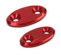 Acouto 2pcs Motorcycle Rearview Mirror Base Cover Aluminum Alloy Windscreen Mirror Hole Cover for S1000R Motorcycle Base CoverWindscreen Hole CoverMotorcycle Driven (Red)