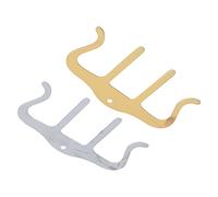 Acouto 2Pcs Music Book Clamp/Holder Holder Metal Wind Clamp/for Piano Sheet Keyboard Outdoor Playing Not Scatch Nor While Music Book ClipMusic ClipMusic Metal