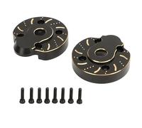 Acouto 2Pcs Outer Portal Drive Housing RC Brass Weight Cover Plate for Axial Capra SCX10 III AR45P /10 Front Rear Axle of Excellent Rust du Outer Portal Drive HousingRC