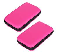 Acouto 2Pcs Portable Storage Bag Carry Case EVA Protective Hard Bag for NDSILL/ 3DSXLPink Storage is for Gaming The The Rubber Excellent Imp BagProtective Ba Consoles (Pink)