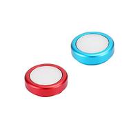 Acouto 2PCs Thumb Caps Silicone Button Cap Protective Cover for Switch Game Controller Joystick (1 blue 1 red)