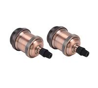 Acouto 2PCS Vintage Lamp Socket Retro Aluminum Lamp Holder DIY Accessories for E26/27 Vintage BulbsBlack Maximum 4A. and Convenient Aluminum Is High Can Withstand to Disassemble and to (Red Bronze)